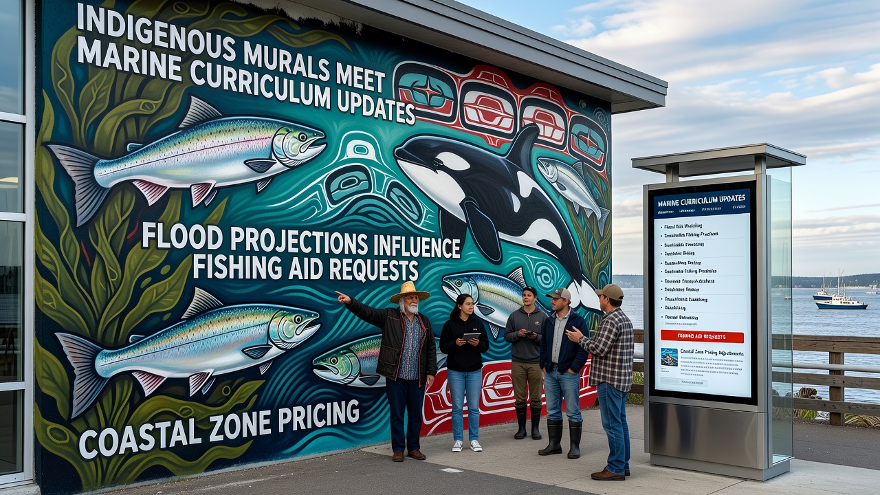Indigenous Murals Inspire Marine Science Education Amid Flood Forecasts and Coastal Pricing Shifts