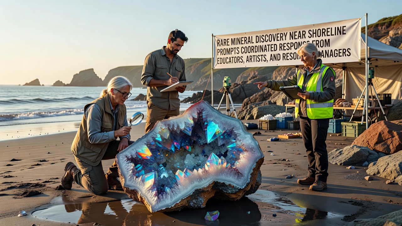 Coastal Mineral Find Triggers Collaboration Among Educators, Artists, and Managers